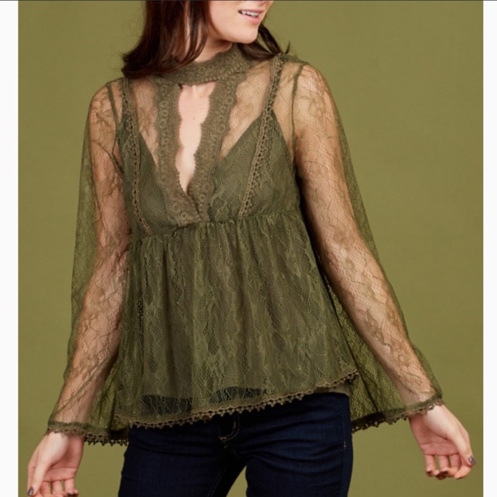 * SOLD*  Altar’d State Lace Top